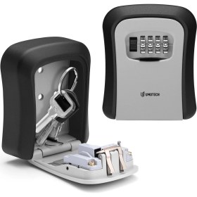 Resim Umutech Umotech Ev ve Airbnb Için Şifreli Anahtar Saklama Kutusu Duvar Monteli Su Geçirmez Şifreli Anahtar Kasası 