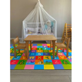 Resim RU-Bİ Montessori Çocuk Masası ve 1 Adet Sandalye 