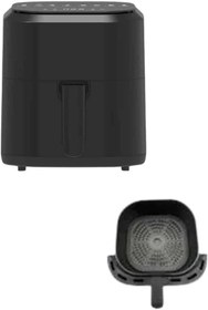 Resim 4L Airfryer Hazneli Hava Fritözü Yağsız Fritöz Taşınabilir Fırın İşlevi Gören Pratik 