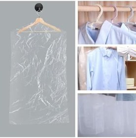 Resim Şeffaf Elbise Koruma Kılıfı -60 * 120-10 Adet, Ceket, Kazak, Tshirt Naylon Poşeti 