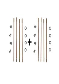 Resim Cub Uyumlu Silindir Saplama Ve Somun Set 8 Li 195-203-6 Mm 2 Adet Bakır 