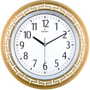 Resim Duvar Saati Altın Sarısı Çerçeve Çap:34.4cm Akrilik Boyalı 2 Renk Abs Kasa Mineral Cam Sessiz Akar Makine Pvc Kadran Kadran Ölçüsü: 240mm Kadran Baskı Alanı:150mm Saat 82-ag 