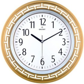 Resim Duvar Saati Altın Sarısı Çerçeve Çap:34.4cm Akrilik Boyalı 2 Renk Abs Kasa Mineral Cam Sessiz Akar Makine Pvc Kadran Kadran Ölçüsü: 240mm Kadran Baskı Alanı:150mm Saat 82-ag 