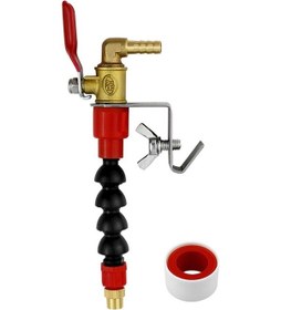 Resim Sones Açı Taşlama Makinesi Mermer Kesme Makinesi Su Doldurma / Püskürtme Cihazı Soğutma Tozlama Toz Püskürtme Nozulu, Stil: 1 Çıtçıtlı Ağız + Su Geçirmez Bant 