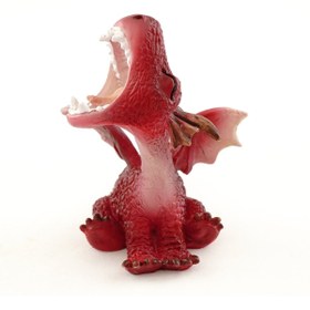 Resim Hype Store Top Collection 4530 Minyatür Peri Bahçesi ve Teraryum Mini Kırmızı Ejderha Kükreyen Heykelcik 