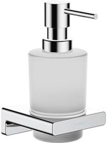 Resim hansgrohe Sıvı sabun dispenseri AddStoris, doldurulabilir sabun dozajlayıcı, sıvı sabun ve losyon için, krom 