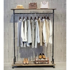 Resim Blbn Design Dekoratif Borudan Raf ve Askılık 