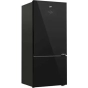 Resim Beko 678551 ESC D Enerji Sınıfı 551 Lt No Frost Çift Kapılı Şık Siyah Tasarım Buzdolabı 