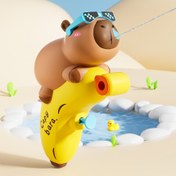 Resim Capybara Su Oyuncak Sis Oyuncak Basın Çekme Sevimli Hayvan Şekilli Su Oyuncak 6-8m Yaz Dış Mekan Su Oyun Oyuncak Doğum Günü Hediyesi 