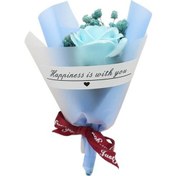 Resim Mavi 1 Adet Dayanıklı Simüle Sabun Çiçekler Kolay Kullanışlı Etkili Kullanım Eller Yıkama Simüle Sabun Çiçekler 