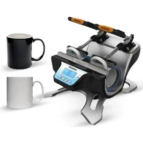 Resim Freesub ST-210 2'li Kupa (Bardak) Transfer Baskı Presi 220 V Gri Renk ile Hızlı Baskı 