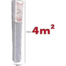 Resim Go İthalat Pencereli Halı Hurcu Toz Geçirmez Sağlam Dayanıklı Hurç Organizer 6m² (3791) 