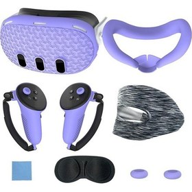 Resim Koruyucu Kapak Seti Meta/oculus Quest 3 Aksesuarları, Vr T Face Cover İle Uyumlu 