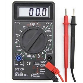 Resim Arduinoelektronik-Dt 830D Dijital Multimetre Avometre Dijital Ölçü Aleti Siyah Renk 