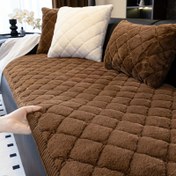 Resim 1 adet Modern Dantelli Plüslü Koltuk Kılıfı, Evcil Hayvan Dostu, Makine Yıkamalı, Kaymaz, Kalın Sıcak Koruyucu, Polyester, Koltuk, Chesterfield, 3 Kişilik, 4 Kişilik, Bölümlü Koltuk, Ev, Ofis, Oturma Odası Dekoru için 