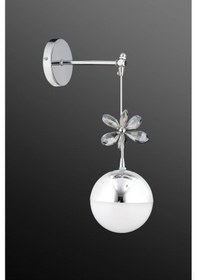 Resim İstanbul Avize Kelebek Tekli Gümüş Ledli Aplik 