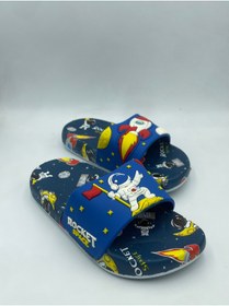 Resim GEZER Erkek Çocuk Erkek Çocuk Terlik(roket Ve Astronot Desenli) 