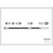 Resim CORTECO 19033595 Fren Hortumu On Audi A3 1.6 (590Mm) (WE364951) 