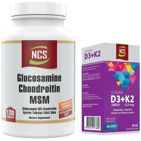 Resim Ncs Glucosamine Kollajen 120 Tablet & Ncs Vitamin D3 K2 Damla 