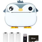 Resim Xindoker Yeşil, Gri, Pembe Renk Seçenekli 2.4 İnç Ekran, 2000w Çift Kameralı Taşınabilir Fotoğraf Yazıcı 