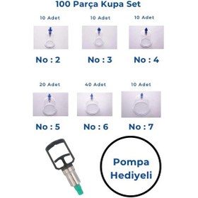 Resim Kupasan Hacamat Kupa Seti 100'lü 