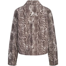 Resim Jack & Jones Kadin Cep Detayli Desenli Gömlek Ceket - Sarah - 12280825 Bracken 