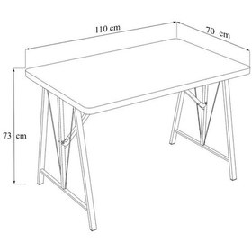 Resim Hayat 70x110 Beyaz Mutfak Masası, Mutfak Masası Takımı, Yemek Masası, 2 Benchli - Kahverengi Açık Gri 
