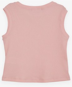 Resim Breeze Kız Çocuk Crop Tişört Zincir Aksesuarlı 9-14 Yaş, Somon-somon Somon 
