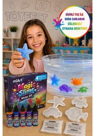 Resim Magic Slime Water Elf Karışık Sihirli Slime Oyun Seti 5 Renk 4 Kalıp Çocuk Aktivite 