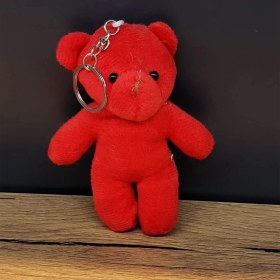 Resim Hediyelik Kırmızı Tüllü Kese ve Sevimli Ayıcık 