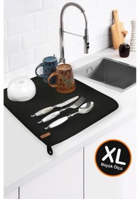 Resim Basic Bulasik Kurutma Mati 46x55 Cm Siyah Siyah 