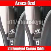 Resim Hyundai I20 Oto Koltuk Deri Emniyet Kemer Aksesuar Kılıfı 