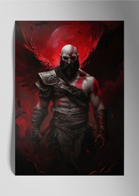 Resim God Of War Kratos - Metal Tablo 