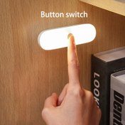 Resim 1 adet Duvara Monte Okuma Lambası, Yatak Üstü Lambası Dimmer Işıkları, Manyetik Montajlı Dolap Aydınlatması Şarj Edilebilir Pil İle Çalışır, Kablosuz LED Dolap Mutfak, Makyaj Aynası İçin Taşınabilir 