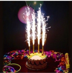 Resim Pasta Maytabı 4 Adet, Pasta Süsü, Pasta Mumu Çok Renkli 