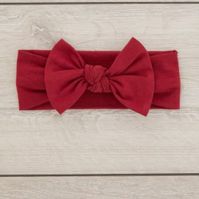 Resim Babygiz El Yapımı Yumuşak Fiyonk Bağlamalı Doğal Pamuklu Penye Bebek Çocuk Kız Bandana ELİT SERİ 