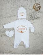 Resim yzc home size dair... Tk40 Isimli Kız Bebek Tulum Şapka Eldiven Set 