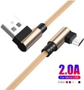 Resim Mikro Usb Kablosu Samsung Uyumlu S7 Huawei Xiaomi Redmi Lg 1 M 2 M 3 M Hızlı Şarj Data Sync Usb Kablosu 90 Derece Dirsek Şarj Kablosu 