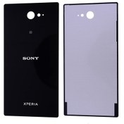 Resim Sony Xperia M2 Arka Pil Kapağı Lens 