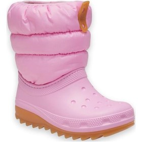Resim Crocs 207683 Classic Neo Puff Boot T Pembe Çocuk Bot Pembe 