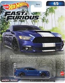 Resim Hot Wheels Premium Fast & Furious Custom Mustang Oyuncak Araba HNW46-HNW51 