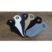 Resim Erceys Unisex 6 Çift Bambu Dikişsiz Görünmez Spor Yakkabı Çorabı Sneakers 