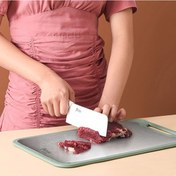 Resim Kesme Tahtası, 1 Adet, Çift Taraflı Paslanmaz Çelik Plastik Çok İşlevli Kesme Tahtası Sebze Ve Et İçin 35 22cm 