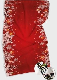 Resim Kırmızı Yeni Yıl Temalı Yılbaşı Fırın Mutfak Havlusu 30X50Cm 