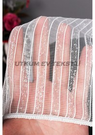 Resim Sedef Şerit Keten Tül Perde Akdz 1029 