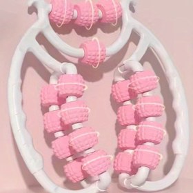 Resim 20 Yuvarlak Halka Bacak Masajı - Bükülmeler ve Damlarla Anti-Cellulite İnceleme Rulosu, Bacaklar, Uyluklar, Bel, Sırt için Dayanıklı Plastik Manuel Kas Masaj Aracı - Ev Spor Salonu ve Seyahat Kullanımı, Bacak Masajı 