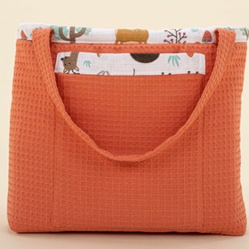 Resim Bebek Bakım Çantası - Turuncu Petek - Orman 