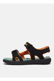 Resim Timberland Siyah Erkek Çocuk Sandalet TB0A5M2DEDN1-Perkins Row BACKSTRAP 