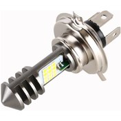 Resim Sones H4 Dc12v / 7.4w Motosiklet Led Far, 24led'li Smd-3030 Lamba Boncukları Sarı + Beyaz 
