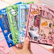 Resim 6 adet/Set, Kırtasiye Seti, Okul Sezonunun Başlangıcında 3D Hediye Kalem Seti - Okul Sezonu İçin Hediye 